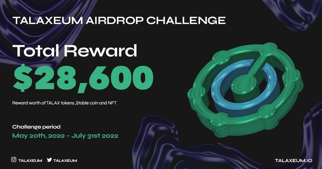 CryptoizOffice's tweet photo. 🌳Talaxeum Airdrop Challenge  #Airdrop campaign DIMULAI! 🚀

💰 Total Rewards: $28.600 💰

🎁 $25000 in TALAX Token
🎁 $2100 in 💵 #USDC 💵 (BEP 20-Stable Coin)
🎁 $1500 valued in #NFTs

Start Bot https://t.co/EI2zFUOnvQ https://t.co/enELkyioLM