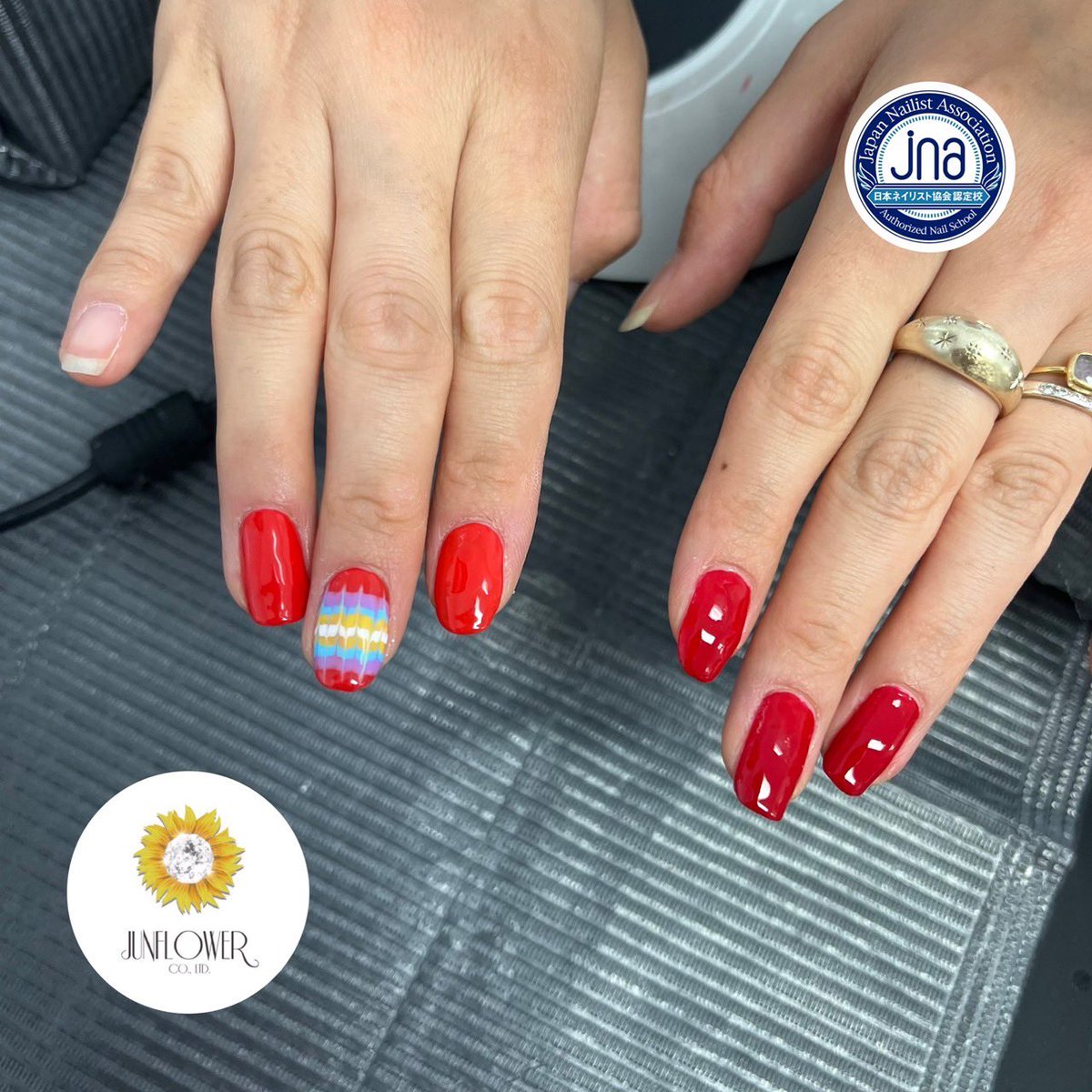 JunflowerN's tweet photo. 【4月25日開講コース】
��️本日の授業内容⭐️初級通し💅

来週のタイムトライアルに向け練習しましょう❣️

#ジュンフラワー
#junflower
#ネイル
#求職者支援訓練校 
#職業訓練校
#jna本部認定講師 #在籍
#jna認定
#ネイル検定校
#ジェル検定
#ハローワーク
#ネイリストになりたい
#次回7月開講 https://t.co/rJVEO59Q7X