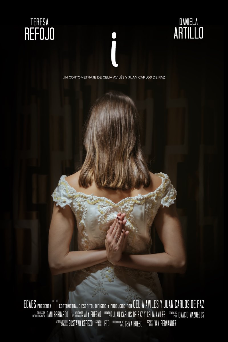 ECAES_'s tweet photo. Nuestros alumnos de 2º de Cine, bajo el sello Happy Accident, presentan el cartel del #cortometraje "I". Dirigido por Celia Avilés y Juan Carlos de Paz y protagonizado por Teresa Refojo y Daniela Artillo. ¡Muy pronto comenzamos nuestro recorrido por festivales! 💕🎥 #ECAES #Cine https://t.co/Va7nocmjti