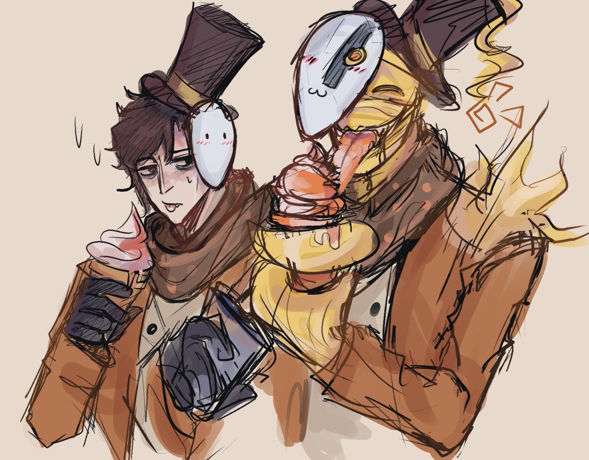 FoggyBladed's tweet photo. They're on a date!😊😊
#ripperartist ✂️🎨 https://t.co/X3Q1OW5GKQ
