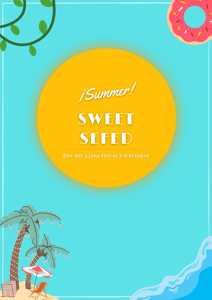 Us desitgem unes bones vacances d'estiu i recordeu, tot anirà bé!😊🍩☀️

#summer #sweet