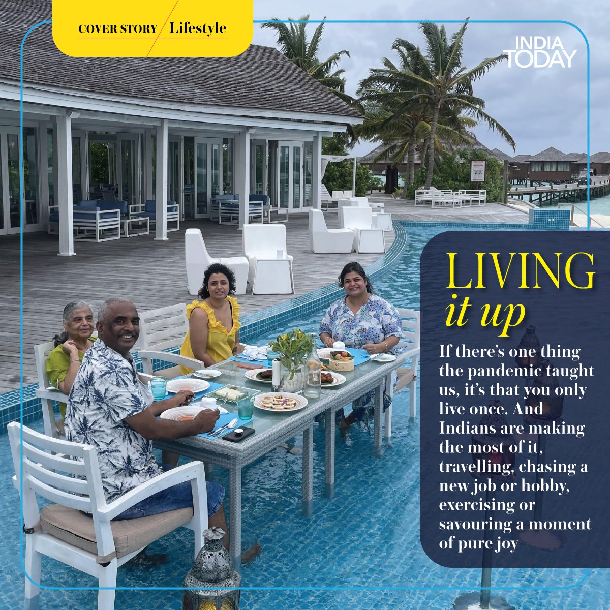 IndiaToday's tweet photo. Coming up on the stands: If there is one thing the pandemic has taught us, it’s that you only live once. Grab the latest edition of India Today magazine to know how Indians are making the most of it.
#indiatodaymagazine #upcomingissue #onstandsthisweek #comingoutsoon #latestissue https://t.co/3ToMJrOgMK