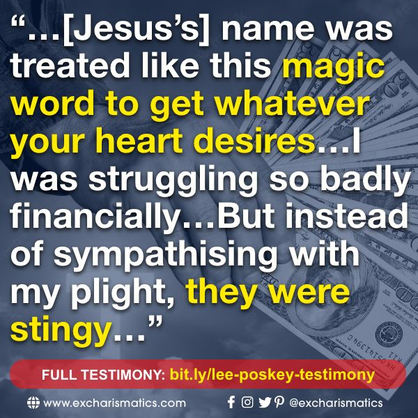 excharismatics's tweet photo. #Christian shares how greedy &amp; manipulative his former charismatic assembly’s leaders were, including fearmongering that they could lose their salvation &amp; teaching new age doctrines disguised as “#Christianity”.

Full testimony: https://t.co/hNGaaNofhX
#jesseduplantis https://t.co/mf0dfRhnDC