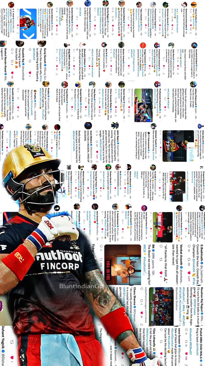 BluntIndianGal's tweet photo. Twitter reaction on Virat Kohli’s comeback ❤️ https://t.co/sK90dCUAzQ