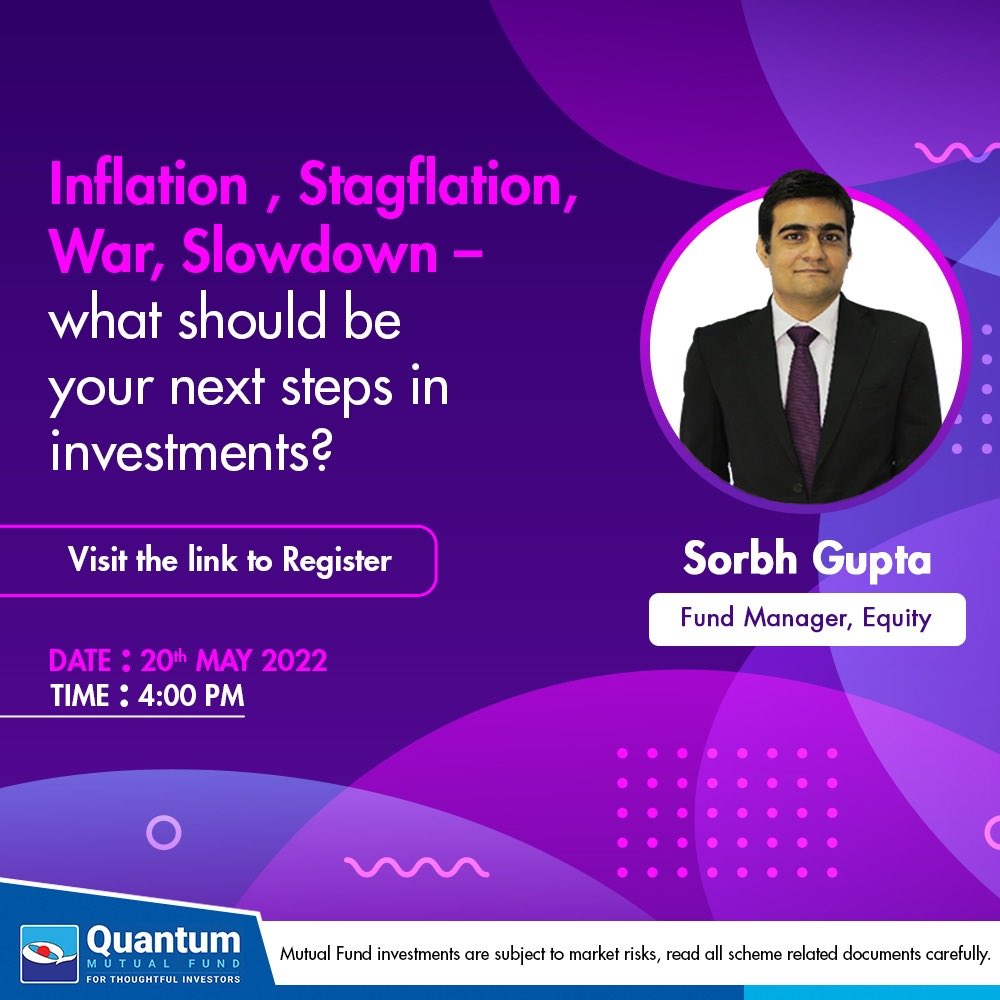 Quantum_MF's tweet photo. Even challenging market conditions come with opportunities. Want to know how? Here’s a chance to hear from the experts.
@sorbhg4 @moneyfront
Visit this link to know more: https://t.co/mxrFIuJCFc
#MoneyFront #QuantumMF #Webinar #Markets #Onlinelearning #Financialplanning https://t.co/D214wz2w8l