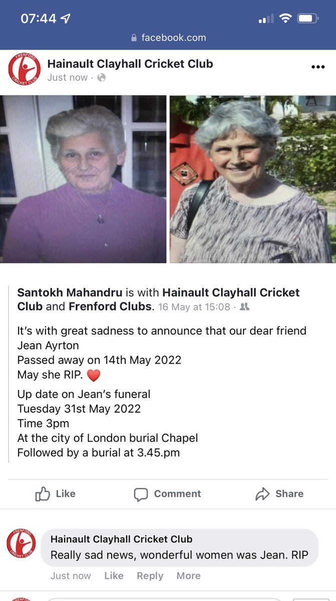 Frenford Cricket Club tweet media