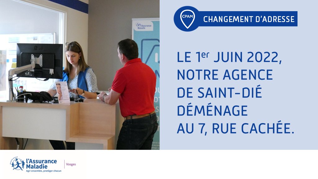 #Déménagement⚠️ - Notre agence de Saint-Dié déménage. A compter du 1er juin, nous vous accueillerons au 7 rue Cachée.