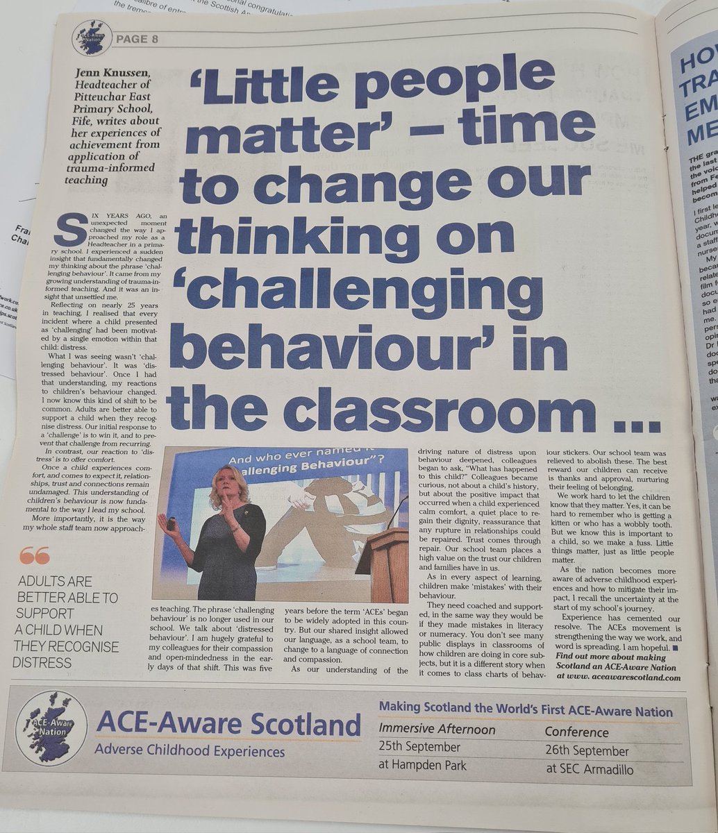 paulinescott222's tweet photo. #FridayMotivation -Importance of Language.
With reflection & curiosity @JKnussen was able 2 make a subtle, AND significant change within her school. 'Challenging Behaviour' became 'Distressed Behaviour'
What significant changes could we make if we get more curious? #Leadership https://t.co/eSfkmeF7gN