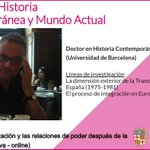 Image for the Tweet beginning: El doctor en #historiacontempránea, @victorgavin,