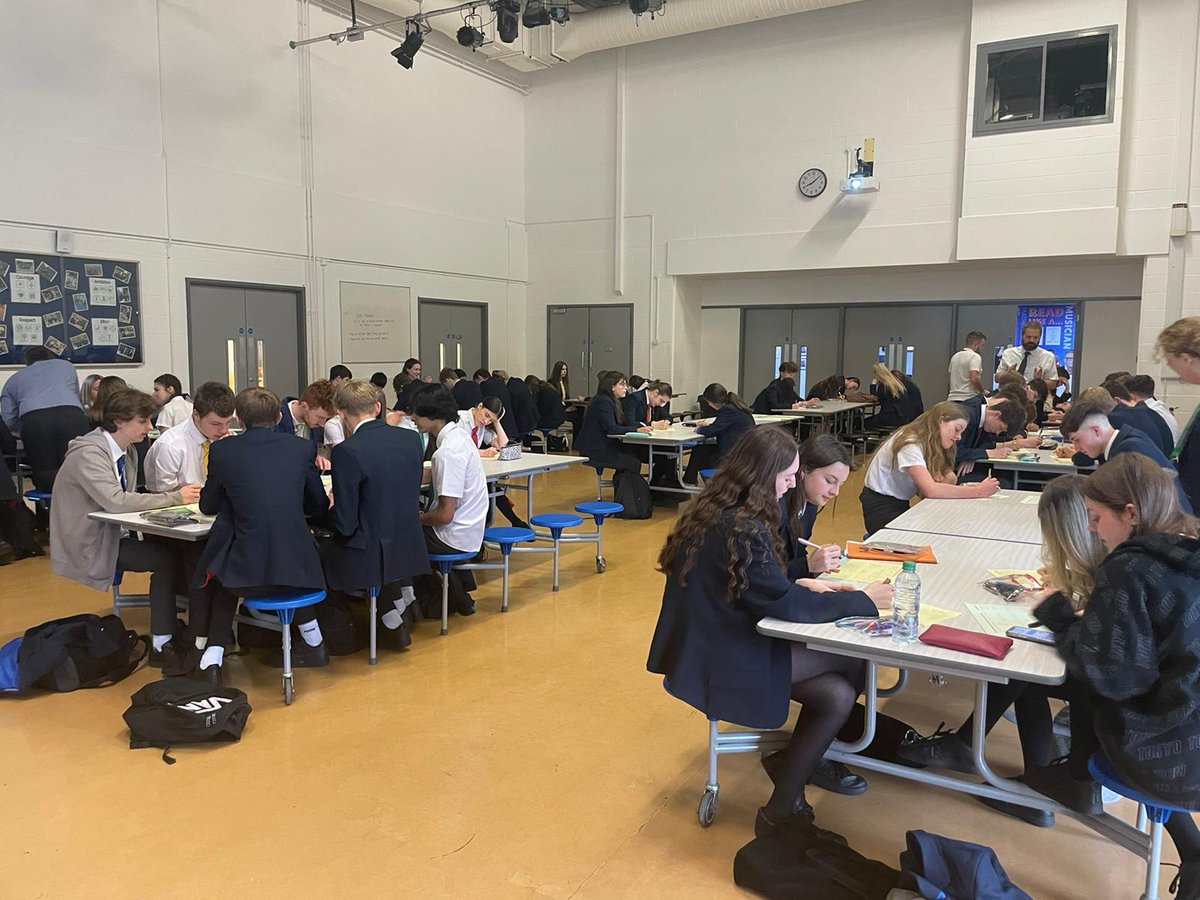 Maths_SH's tweet photo. Happening in our hall now! GCSE Maths warm up. You've got this year 11! Good luck to you all!! https://t.co/bwAAFsU36N