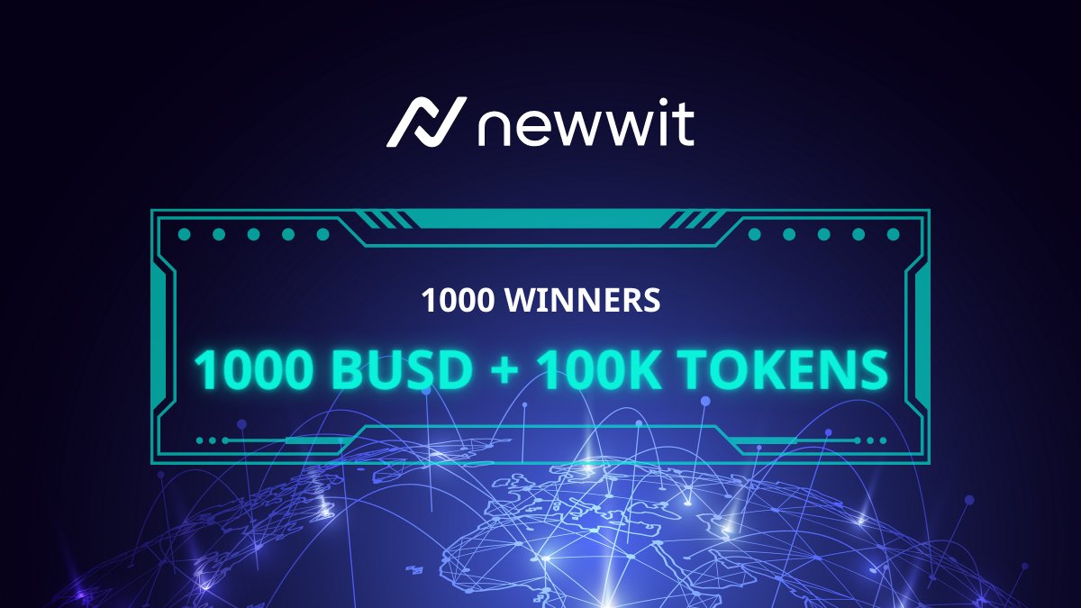 🚨𝗡𝗘𝗪 𝗠𝗔𝗦𝗦𝗜𝗩𝗘 #Airdrop 🚨

We are giving away:
💰 10 X $50 #BUSD
💰 50 X $10 #BUSD
🎁 1000 X $WIS 100

To enter:
🔗Follow the actions listed on the link below!

𝗝𝗢𝗜𝗡 𝗡𝗢𝗪 ⭐

👉 gleam.io/y3mRm/newwit-g…
#Giveaways #SocialFi #PlayToEarn #GameFi