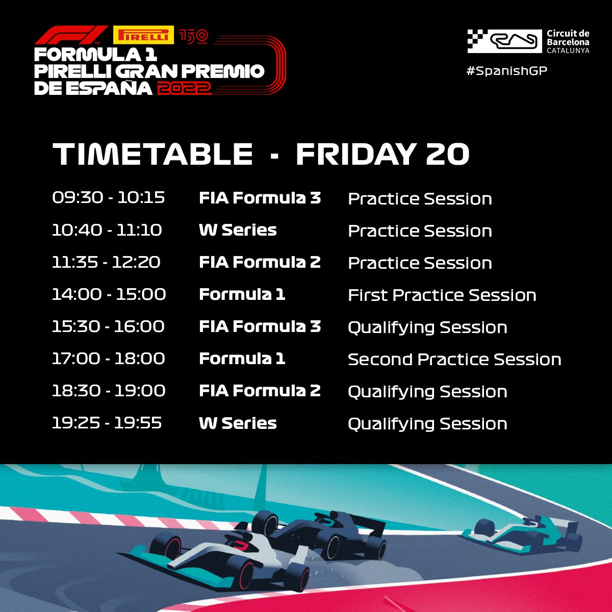 Circuitcat_es's tweet image. Hoy tendremos un viernes de acción! 💪💪

Además tendremos:
✅ Mesa redonda en la FanForum con @JLlMerlos, @marc_gene, @PedrodelaRosa1, Luís Pérez Sala, @daniclos y @ASoucek! 
✅ FanForum con nuestras pilotos @belengarciaes, @martaracing y @nereamarti32!