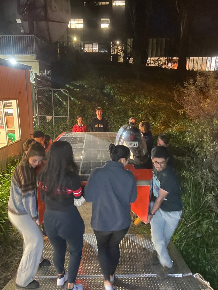 The car is finally out of the trailer after our very successful SEC event! Onto the second round of development and possible design improvements. Take a look at our amazing team work on display💪!