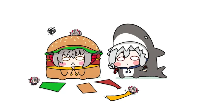 着せられダブチ🍔
#アークナイツ #明日方舟 #Arknights 