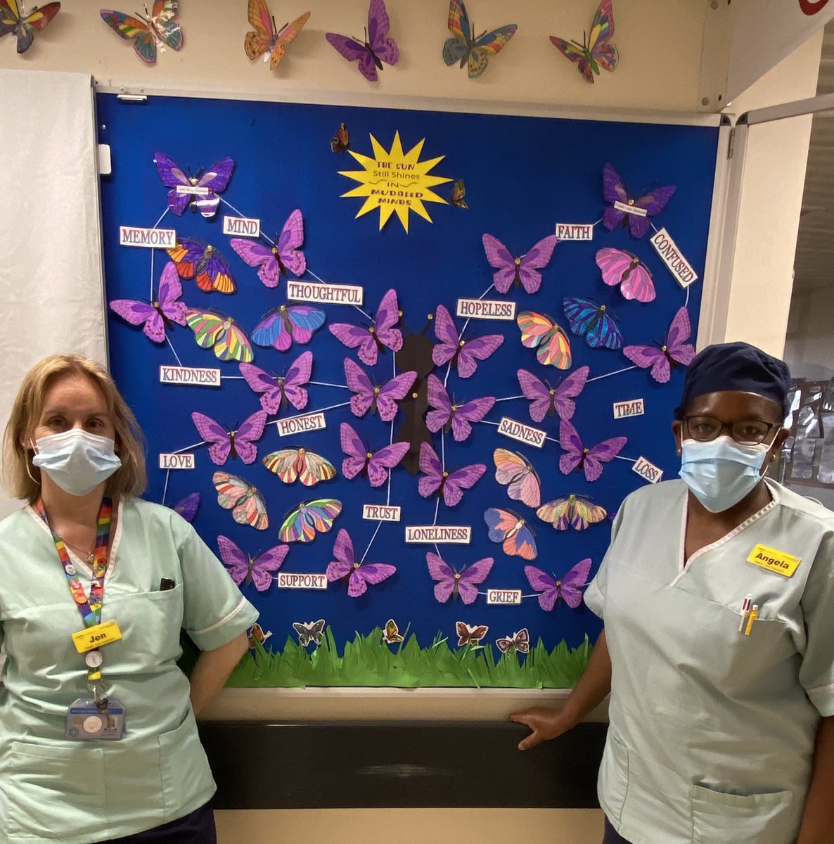 Gallery_2_GRH's tweet photo. Good luck to all who have taken part in the dementia awareness competition,lots of fantastic personal entries,well done Jen &amp; Ang for the ward 4a entry,
#RaisingAwarenessForDementia
@JeromeIbarra6 @Asma_PYA @GHFT_Excellence https://t.co/dtN0ayiPvB