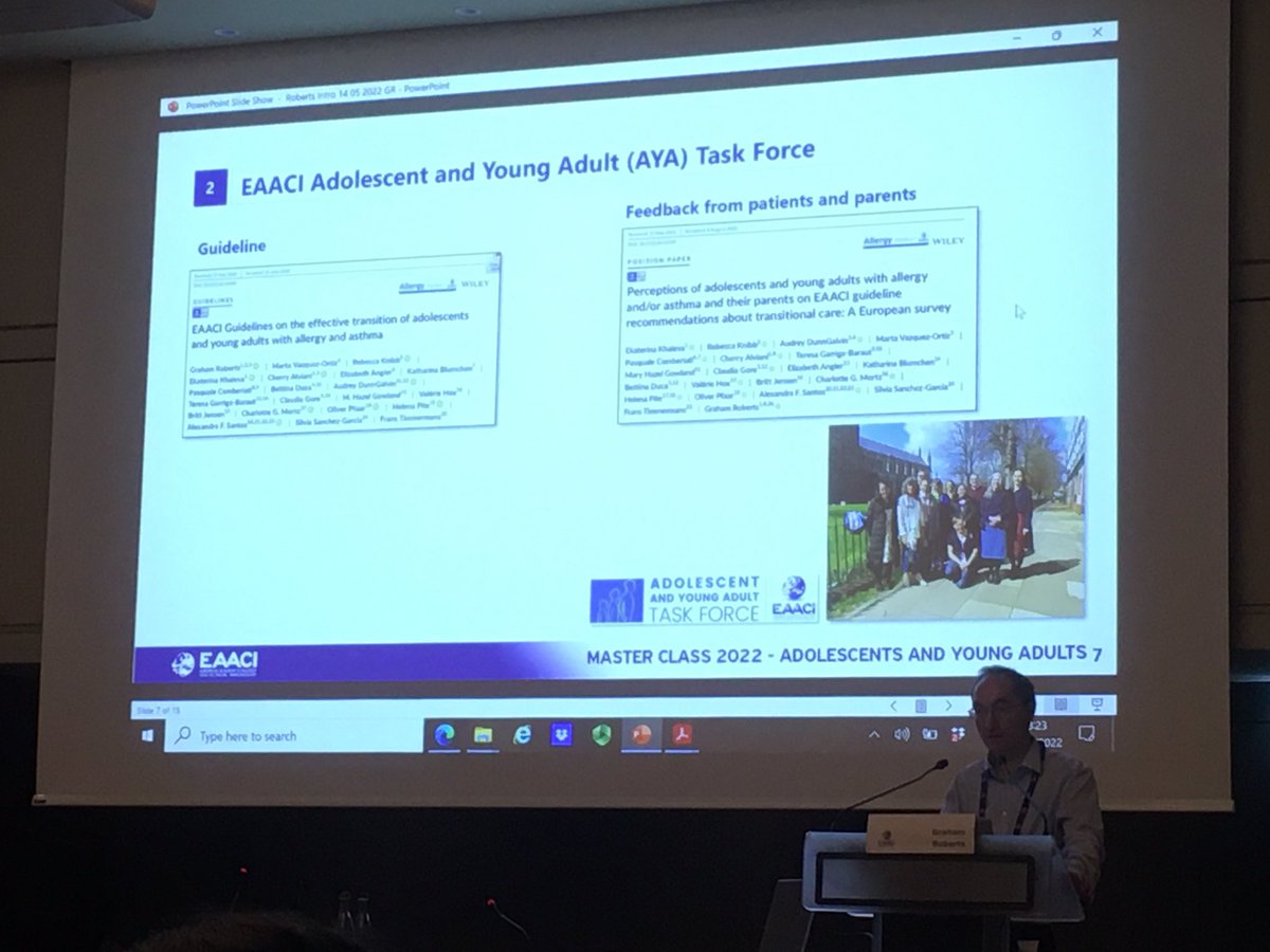 pascomber's tweet photo. #EAACI Guidelines on Transition of Adolescents and Young Adults with #asthma and #allergies and feedback from patients and parents @ProfGRoberts https://t.co/3k1aKeJqoT