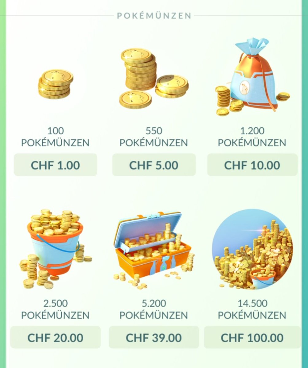 hamsternstweet's tweet photo. @Bova7 @astromayss @monica012077 @DavidWarriner7 @JreSeawolf @PokemonGoApp In Switzerland its really worth buying 550 Pokecoins. And we in Switzerland even earn more than in America https://t.co/yr4TXfOUaI