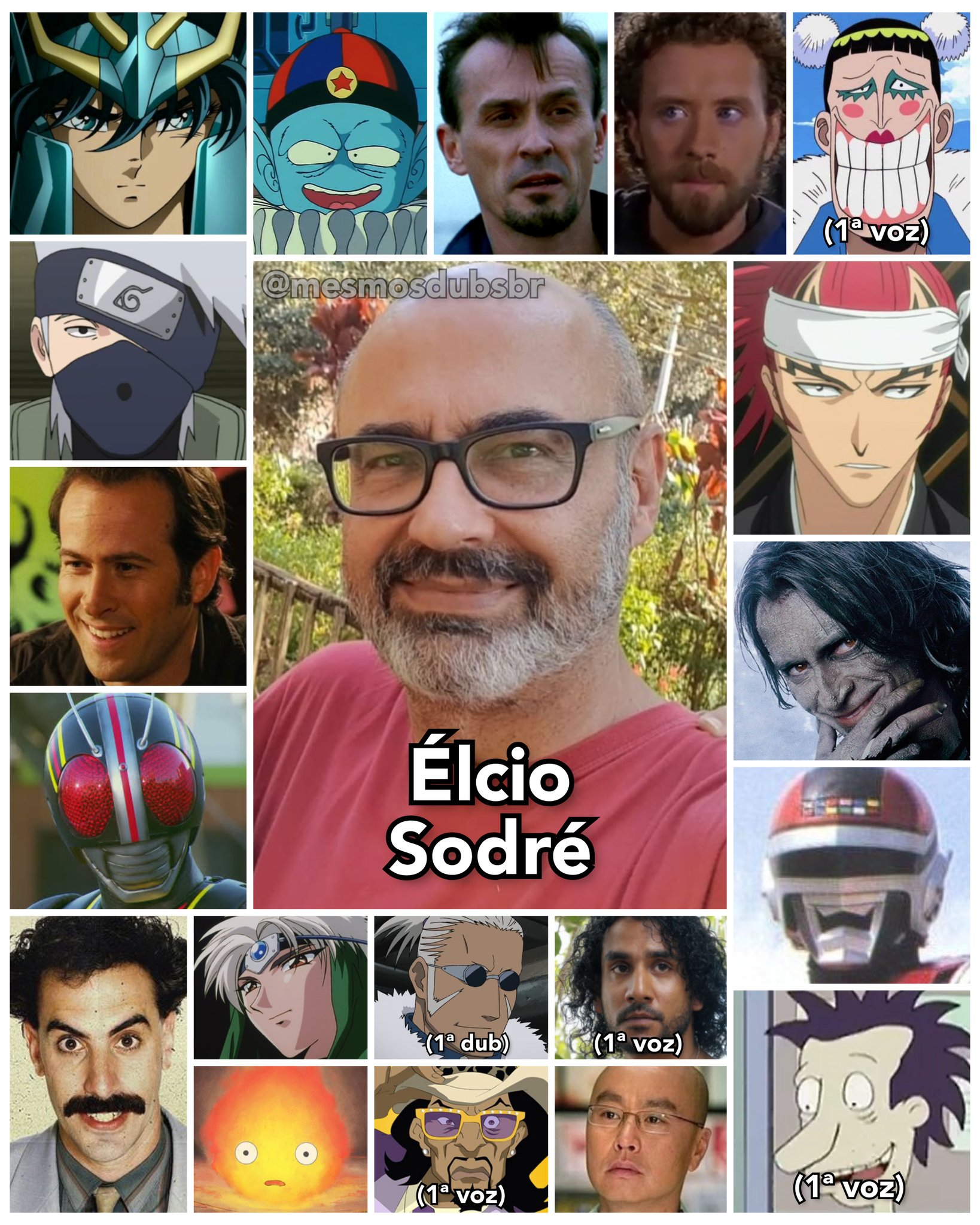 Bleach Brasil - #Ichigo Élcio Sodré dublador do Renji aqui no Brasil e  assim como nas outras vezes vou apenas destacar os trabalhos que o dublador  fez em outros animes. Shiryu de