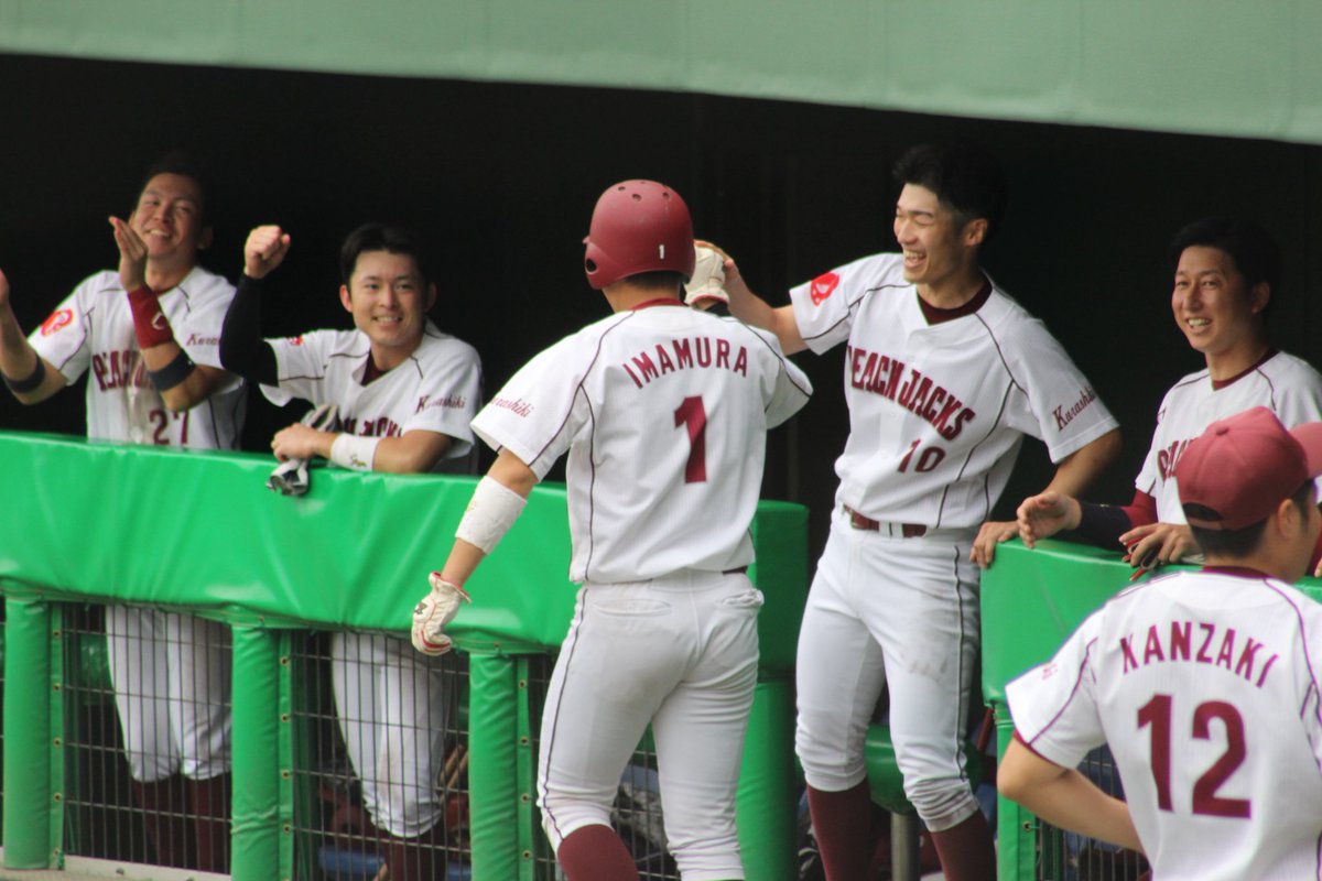 倉敷ピーチジャックス
今村 隆太 捕手
（岡山理大附属～広島修道大）

６回以外は毎回走者を背負う苦しい展開でしたが、若い投手を気にかけながら、よく引っ張っていました。
攻撃では５回に、満塁から走者一掃の２塁打を放つ活躍。
凄くいい表情で野球してました

都市対抗野球
岡山県 島根県一次予選