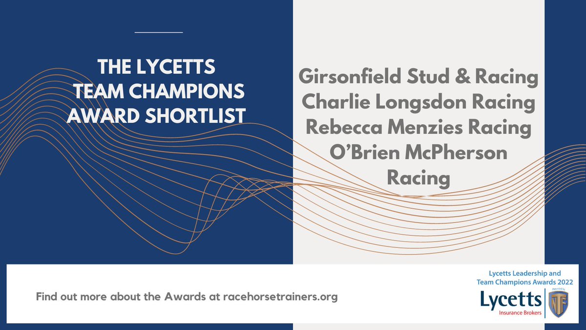 We're thrilled to announce the shortlist for the 2022 Lycetts Team Champions Award!

Huge well done to the 4 teams from <a href="/girsonfield/">Susan Corbett</a> <a href="/CharlieLongsdon/">Charlie Longsdon</a> <a href="/RebeccaEMenzies/">Rebecca Menzies Racing</a> &amp; @OBMRacing who all go through to the final round.

*Lycetts Leadership Award shortlist announced next!*