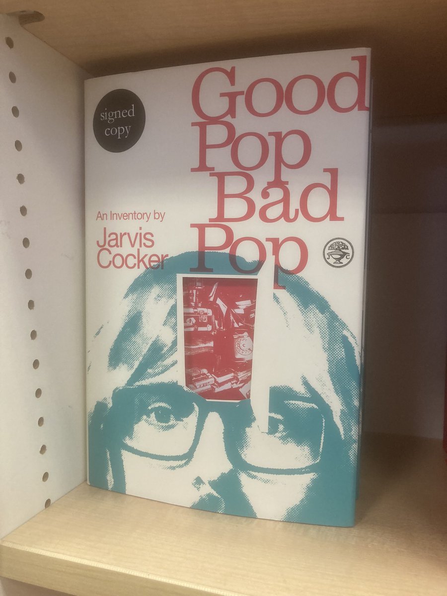 Fresh off the presses and signed by his almighty hand. It’s Good Pop, Bad Pop, an Inventory by Jarvis Cocker!