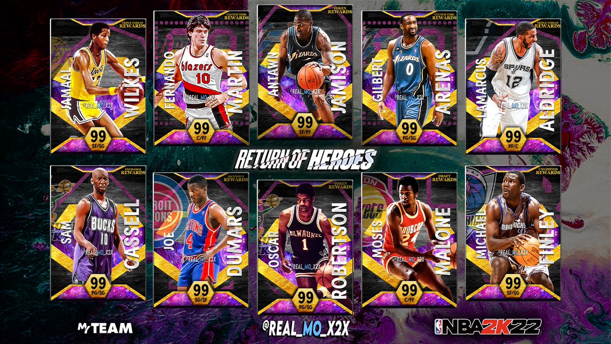 Real_Mo_X2K's tweet image. Had to get this one out quick, but looking forward to getting some of these players very soon in Season 7. Here are all the base rewards that we will be seeing, who are you most excited to use next season? ❤️ and 🔄 always appreciated!