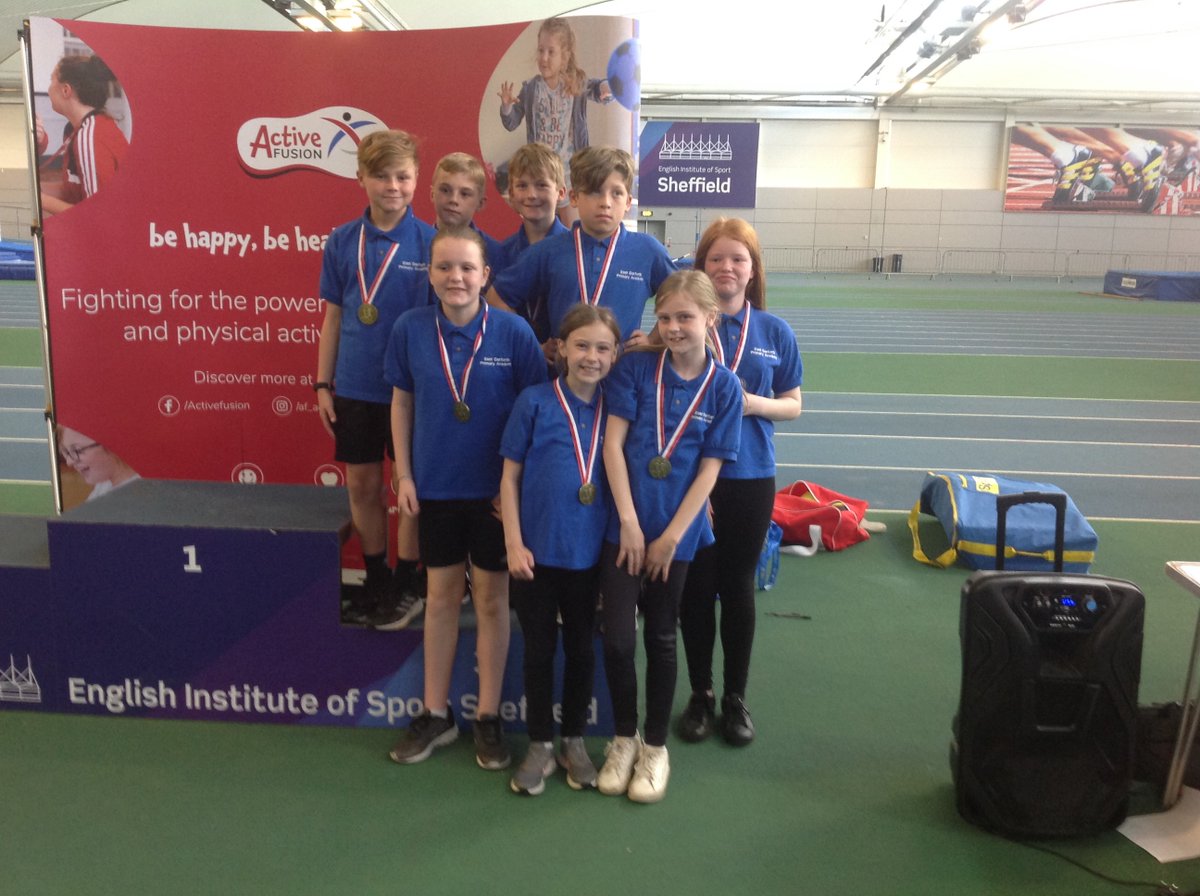 DeltaEGarforth's tweet photo. Well done to our Year 5/6 athletics team who came 3rd overall in the Delta Games yesterday. They also met celebrities @jasonmohammad and @LLPrice94 ! https://t.co/zS7lKtMcWR