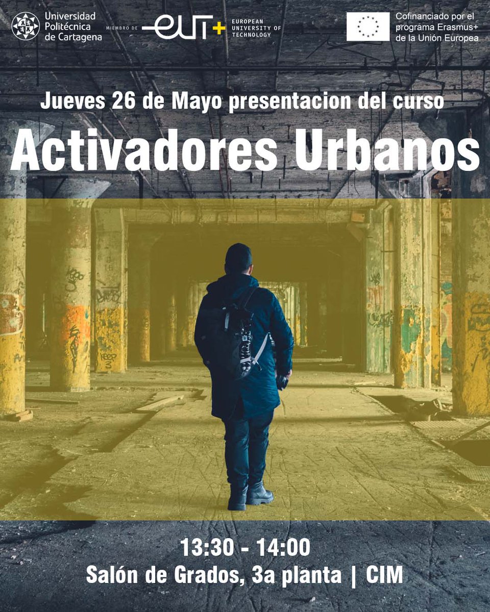 ETSAE_upct's tweet photo. Jornada de presentación Curso de formación de ACTIVADORES URBANOS: GESTIÓN Y CO-PRODUCCIÓN DE PROCESOS DE REGENERACIÓN URBANA INTEGRADA Y PARTICIPATIVA. 

Jueves 26 mayo, Salón de Grados CIM de 13:30 a 14:00 h. @UPCTnoticias 

>+Info: https://t.co/CONwzkskxm https://t.co/0g2R0iOw9O