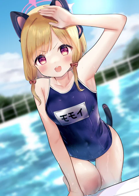 スク水モモイちゃん🎮
#ブルアカ  #BlueArchive 