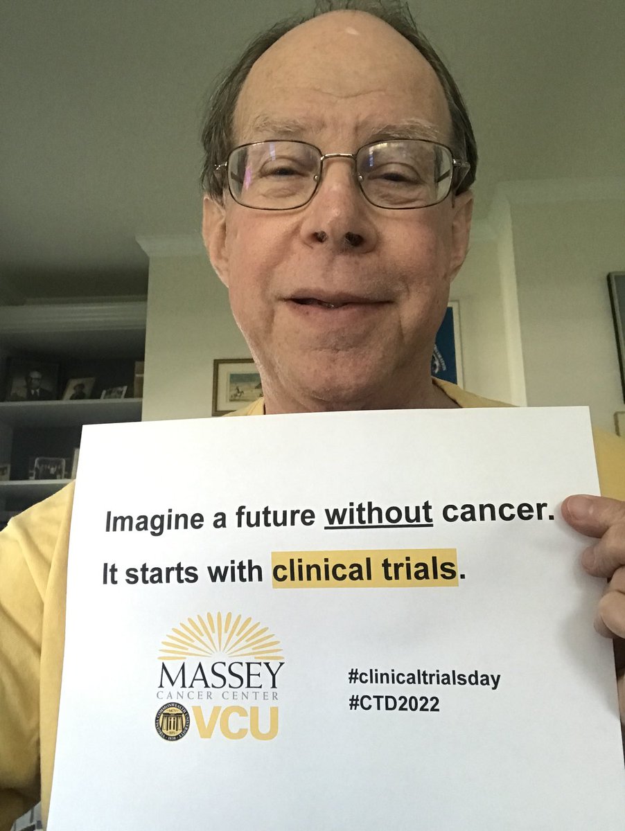 Clinical trials are the answer to cancer. ⁦@VCUMassey⁩ #clinicaltrialsday #CTD2022. One team one fight.