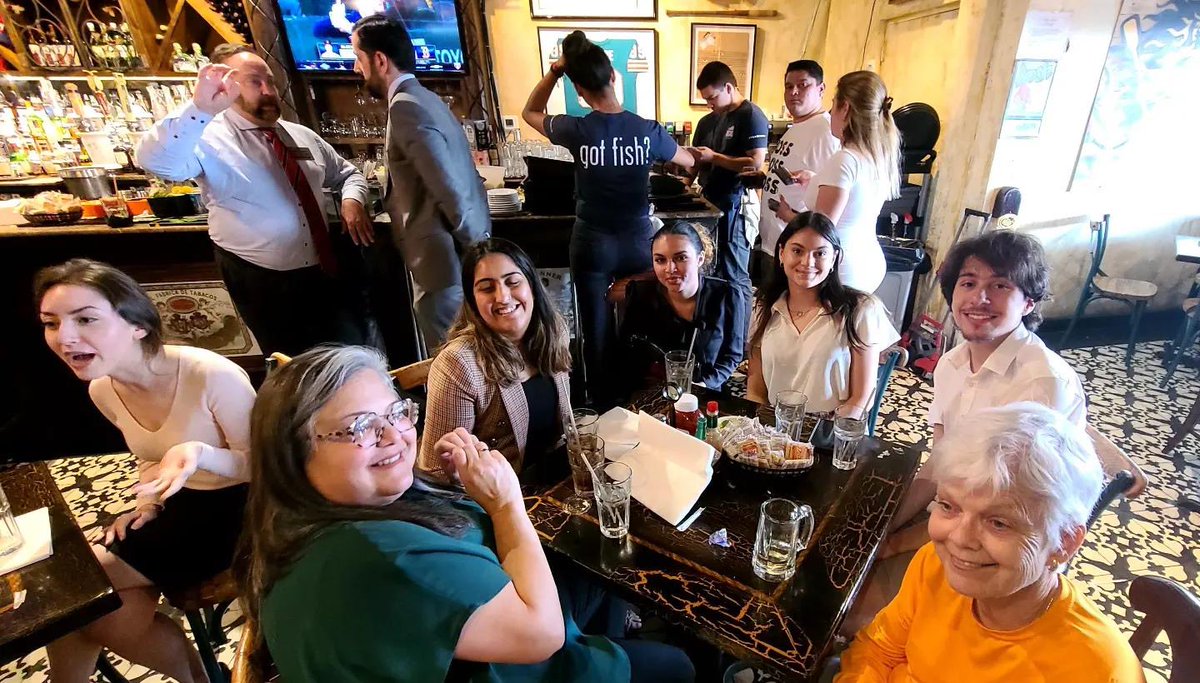WVGLegal's tweet photo. We had a wonderful time joining members of our legal community at the Florida Muslim Bar Association annual EID Reception at @GarciasSeafood!  Special thanks to our judges for joining us! https://t.co/fWu12quQ8d