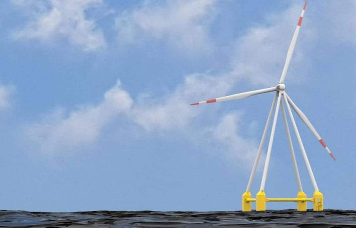 PoleMerBA's tweet photo. [🚩Actu adhérent] Bureau veritas a délivré à l’entreprise brestoise #Eolink le certificat de conformité sur la conception détaillée de son éolienne flottante de 5 MW. Un démonstrateur qui précède une version commerciale de 15 MW https://t.co/KtAtpyLRNj https://t.co/SebDpME1st