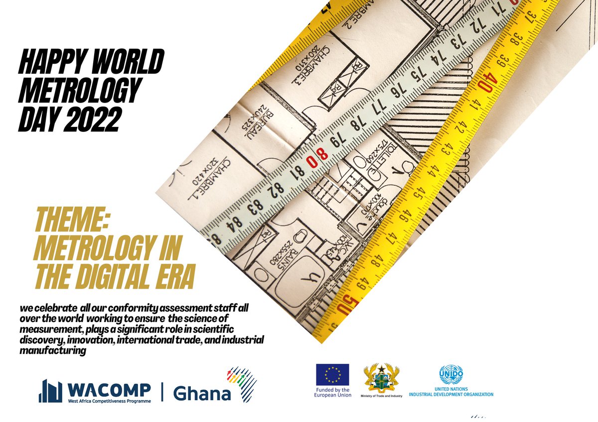 We celebrate all conformity assessment staff all over the world working to ensure the science of #measurement, plays a significant role in scientific discovery, innovation, #internationaltrade and industrial #manufacturing.
Happy #WorldMetrologyDay2022 #wmd2022 
#EU #UNIDO #SDGs