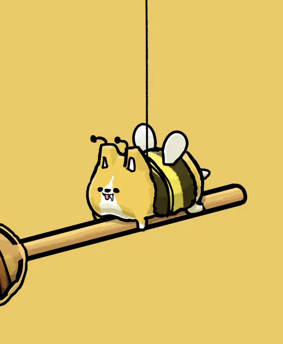 ハチになったコギャ #世界ミツバチの日 