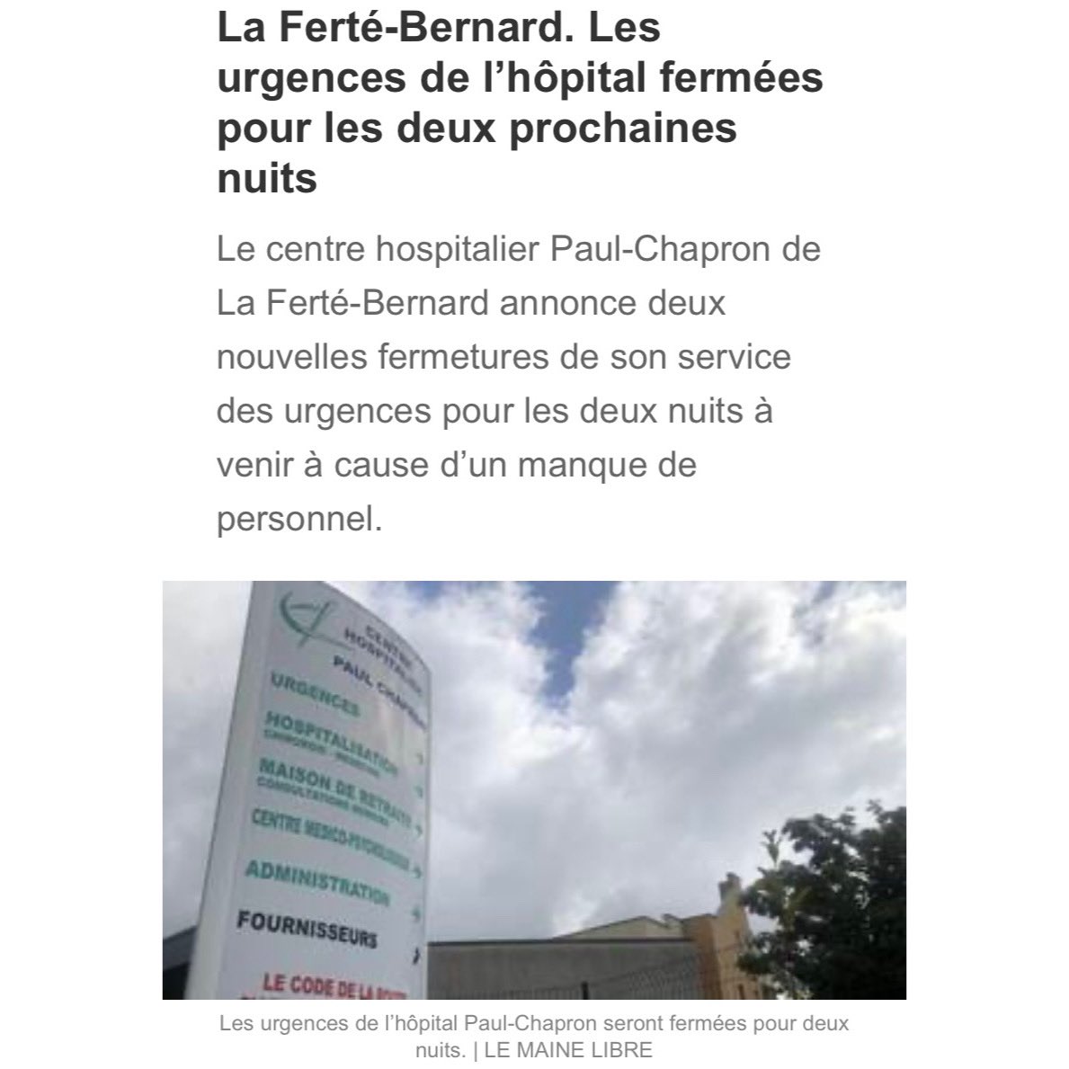 🏥Les cas se multiplient.
Aujourd’hui, 112 services d’#urgences st à l’agonie et ne peuvent plus répondre à toutes les demandes.
La santé de nos concitoyens est en #danger ! <a href="/Sante_Gouv/">Ministère de la Santé</a>, nous ne tiendrons pas !