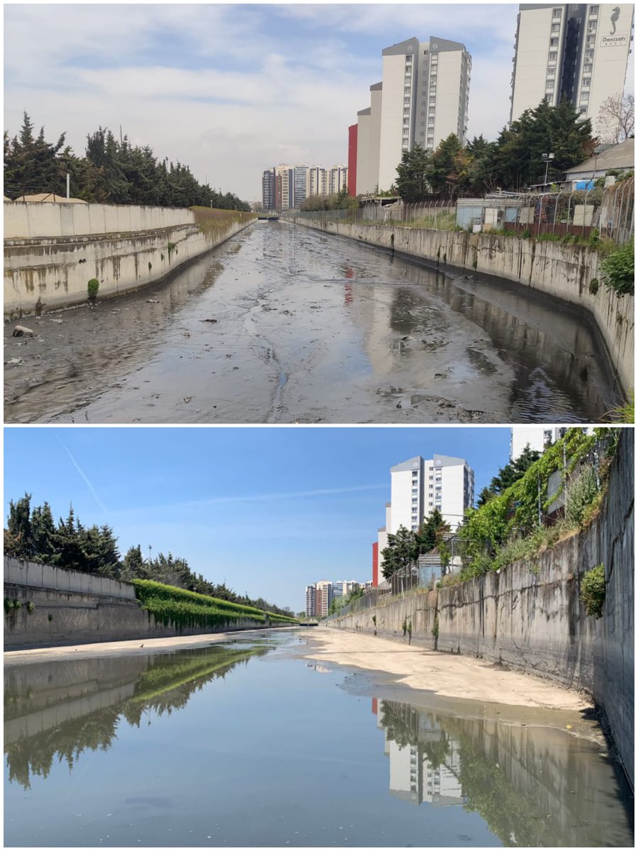 Periyodik dere temizlikleri tüm İstanbul'da aralıksız devam ediyor.

Öncesi ve sonrasıyla Ayvalıdere'de temizlik çalışması...