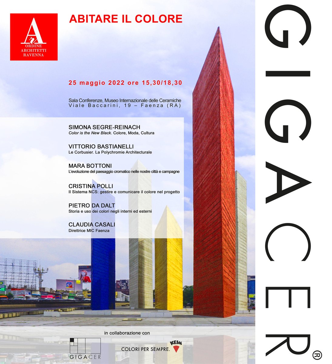 gigacer's tweet photo. Mercoledì 25 maggio 2022 si terrà il convegno "Abitare il Colore" promosso dall' Ordine Architetti PPC di Ravenna e in collaborazione con Gigacer.

Per ulteriori informazioni visita il sito https://t.co/ThYpy6qkXq 

#Gigacer #madeinitaly #architecture #ceramics #colors https://t.co/H7AqPPII1J