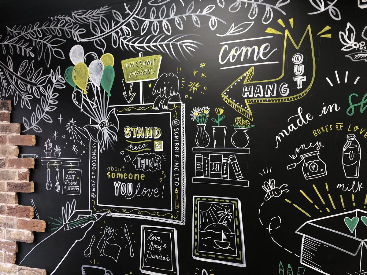 When you pop for a coffee and a bit of free WiFi and it’s feels like <a href="/ScribbleIncLtd/">Hannah | Scribble Inc Ltd.</a> is looking over your shoulder…