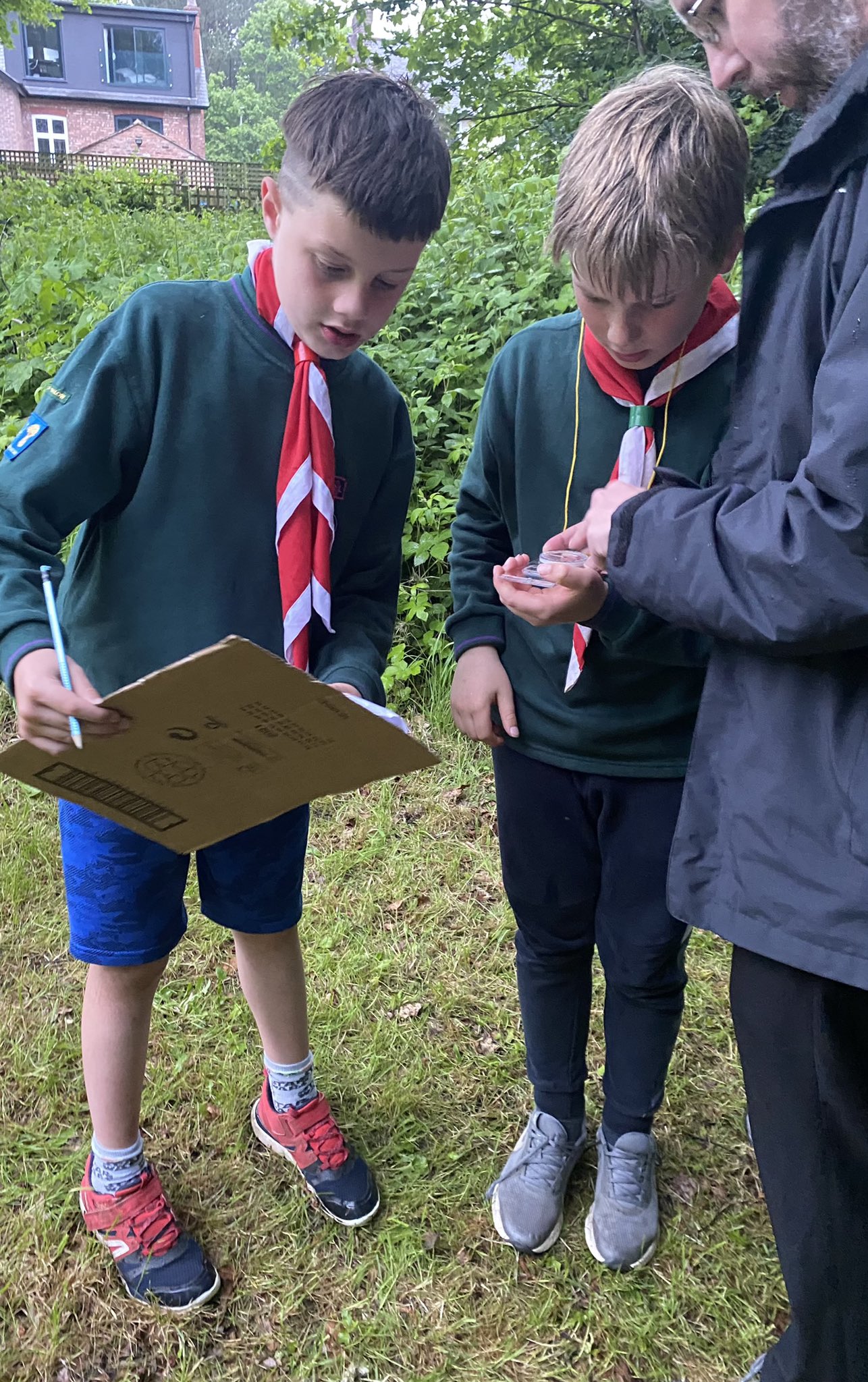 1st Wilmslow Cub Scouts on Twitter "A few showers didn’t dampen cubs compass skills navigating