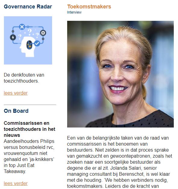 NRgovernance's tweet image. NR Governance Update mei met o.a.: denkfouten van toezichthouders, koppel beloning aan duurzaamheidsdoelen, meer is minder en wat wordt bedoeld met ‘Toekomstmakers’?
#governanceupdate #commissariaat #nationaalregister #toezichthouder #NRdegovernanceexpert
nrgovernance.nl/kennis/governa…