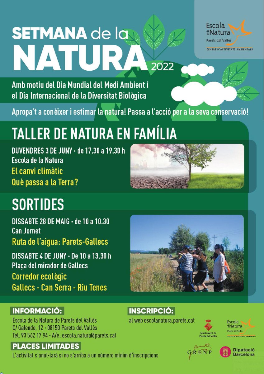 Celebra amb nosaltres la #setmananatura #NomesUnPlaneta