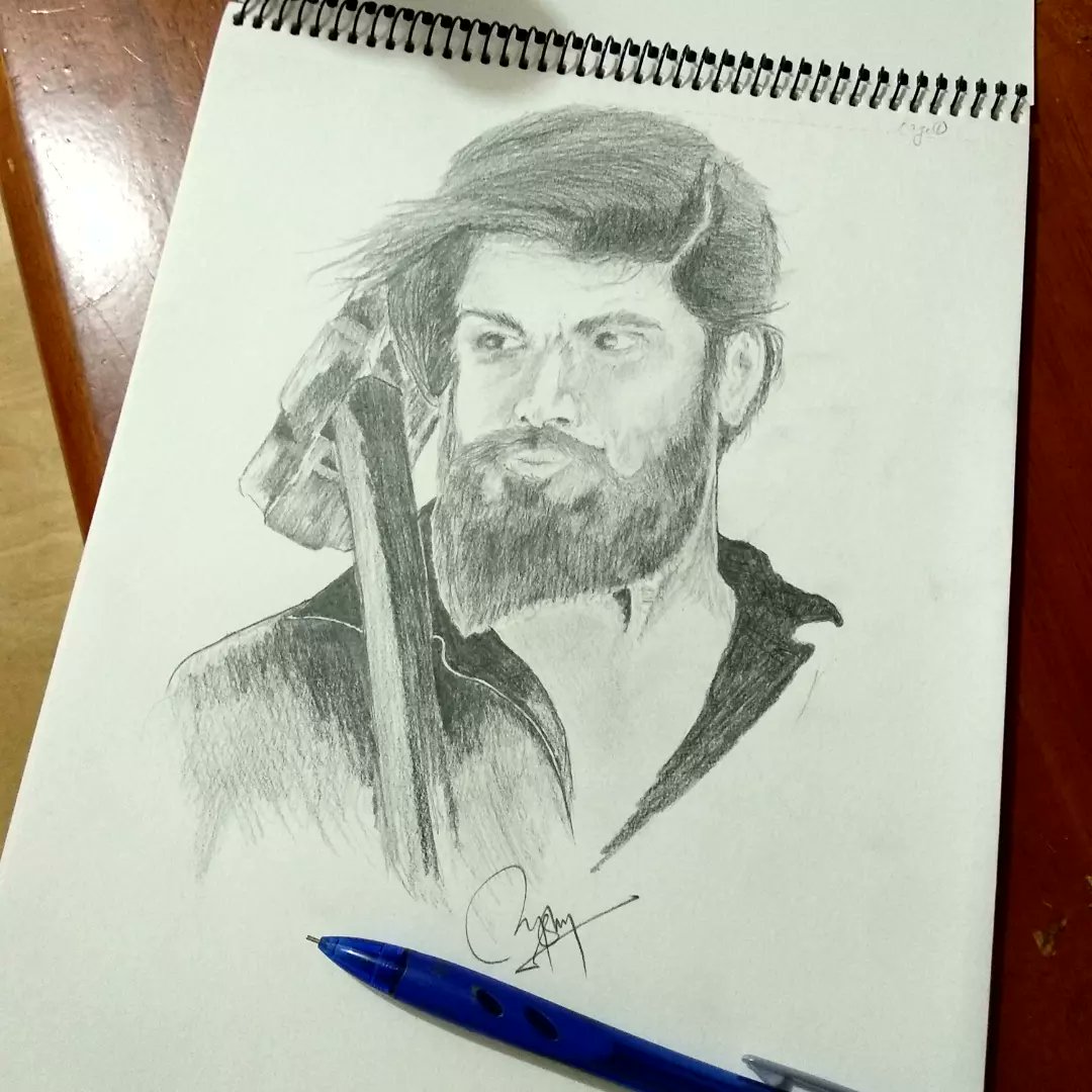 AshrafJanab's tweet photo. #sketch @TheNameIsYash #toofan https://t.co/JFzv2XDkny