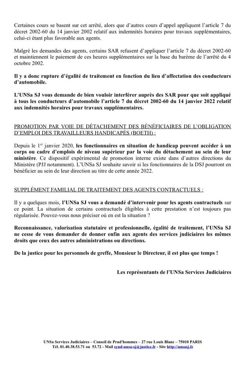 « De la justice pour les personnels de greffe ! » : notre déclaration liminaire au Comité technique des services judiciaires de ce 19 mai.