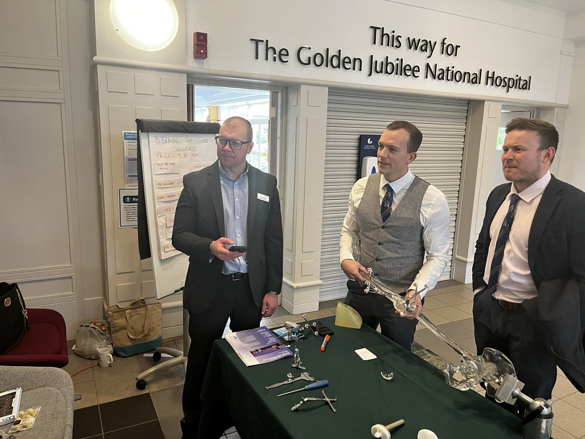 @BBraunUK competiton is in full swing for the hip centre challenge #GlaMOR22