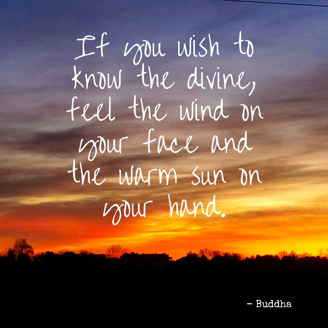 Close your eyes and feel the sun on your face and breeze in your hair. In these moments, the material world seems to melt away and you are left with only yourself and the beauty of the universe.

#coloradolife #sunrisesky #colorsofdawn #morninglight #daybreak #serenitynow #peace
