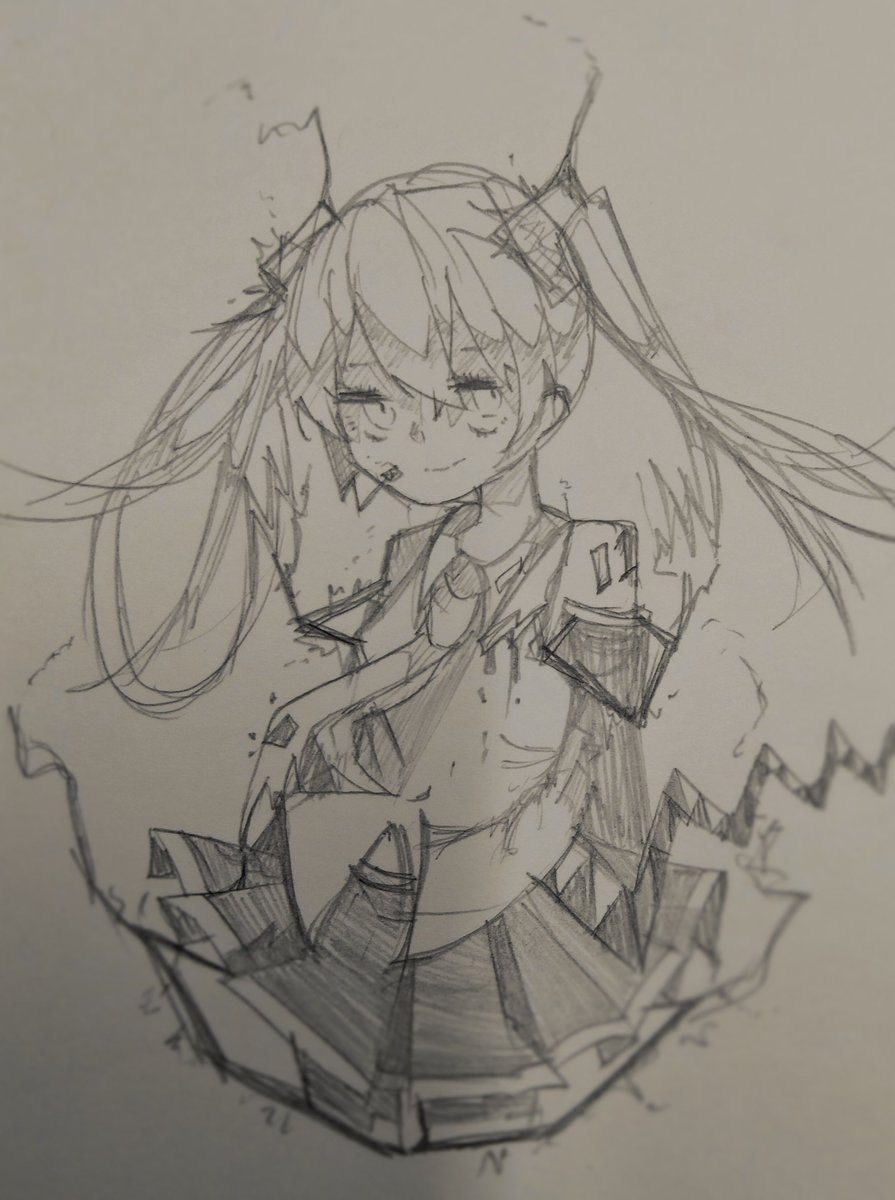 amaterasu_0831's tweet photo. 深夜テンションで描いたらカッコよくなったミクさん……( ˘ω˘)
#絵描きさんと繋がりたい 
#絵師さんと繋がりたい https://t.co/eSSfMqbqr2