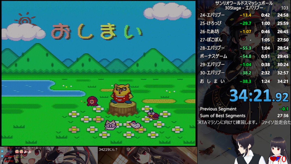 foxyclouded's tweet photo. サンリオワールドスマッシュボール! 30Stage エバリブー RTA 34:21でWR更新できました。
ご視聴・コメントいただきありがとうございました。
#SWSB https://t.co/9mus56o7Be