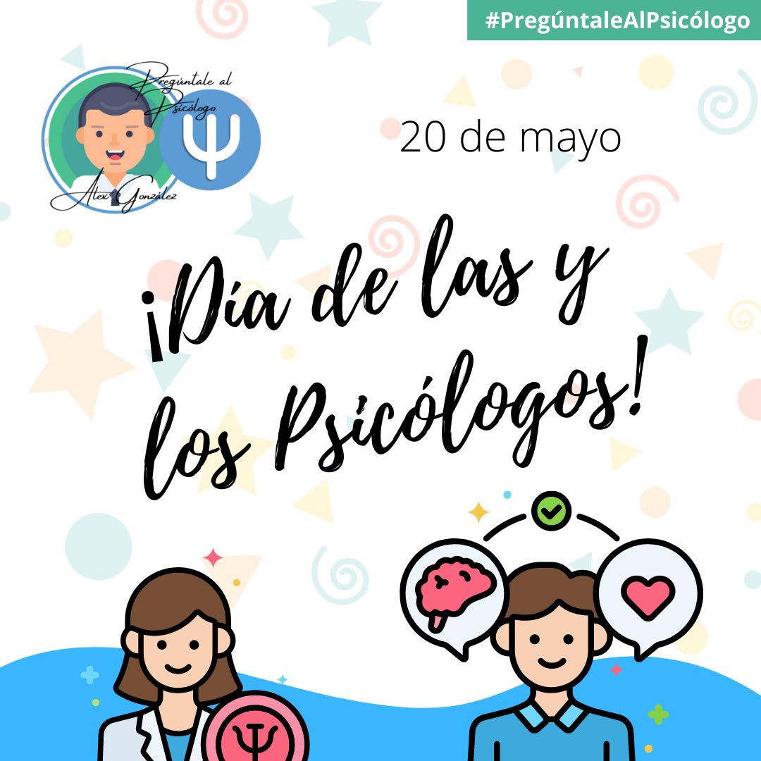 PreguntaleAlex's tweet photo. ¡Es hoy, es hoy! #DíaDeLasYLosPsicólogos en México. ¡Muchas felicidades! 🎉🎈🎁🥳.
#PregúntaleAlPsicólogo #ASGR #Psicología https://t.co/e3A1g2BQyt