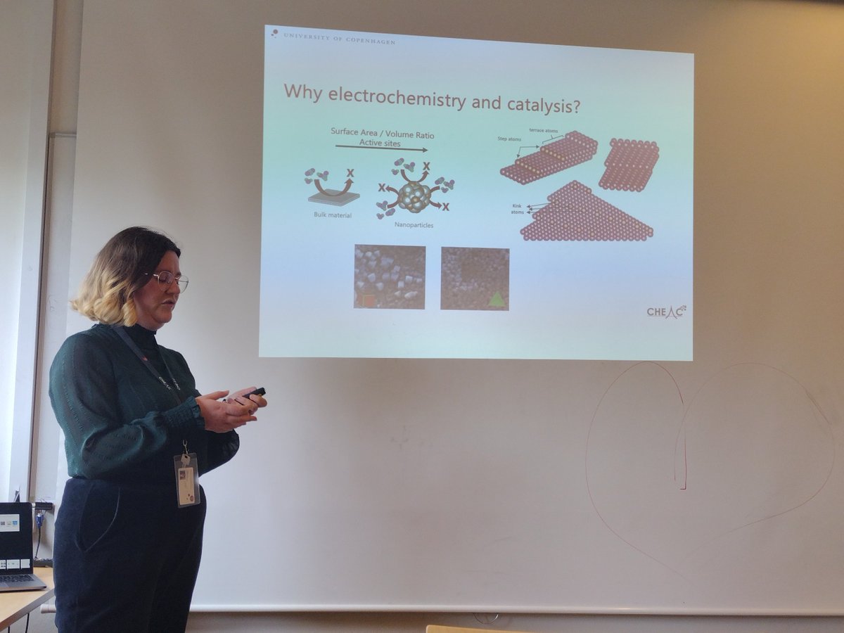 "Find your bachelor project" at CHEAC today <a href="/HEAcatalysis/">Center for High Entropy Alloy Catalysis @ UCPH</a>, <a href="/CHEMUCPH/">Department of Chemistry, University of Copenhagen</a>  All 3 groups presenting exciting research opportunities in the center on computational experiments, machine learning, synthesis and electrocatalysis <a href="/NanoElectrocat/">NanoESC Lab</a> @jensengroup_cph 👩‍🔬🧪 #Scienceeducation