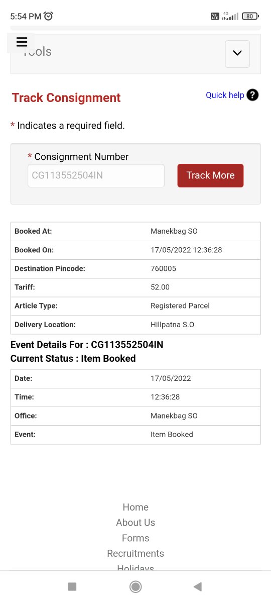 gurudattapanda's tweet photo. @IndiaPostOffice - The tracking of the article seems like stuck and not updated. Can you check and confirm the current status of the parcel ? https://t.co/efM5OsEiIy